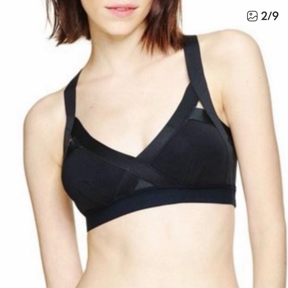 ARITZIA COMMUNITY Rasa Black Strappy Bra Black 
Medium
